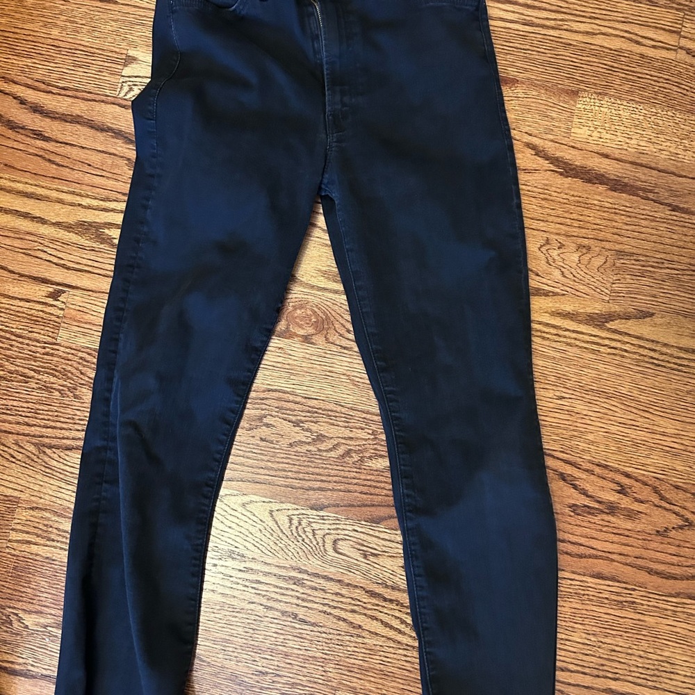 MOTHER Women's black Hustler ankle fray Jeans